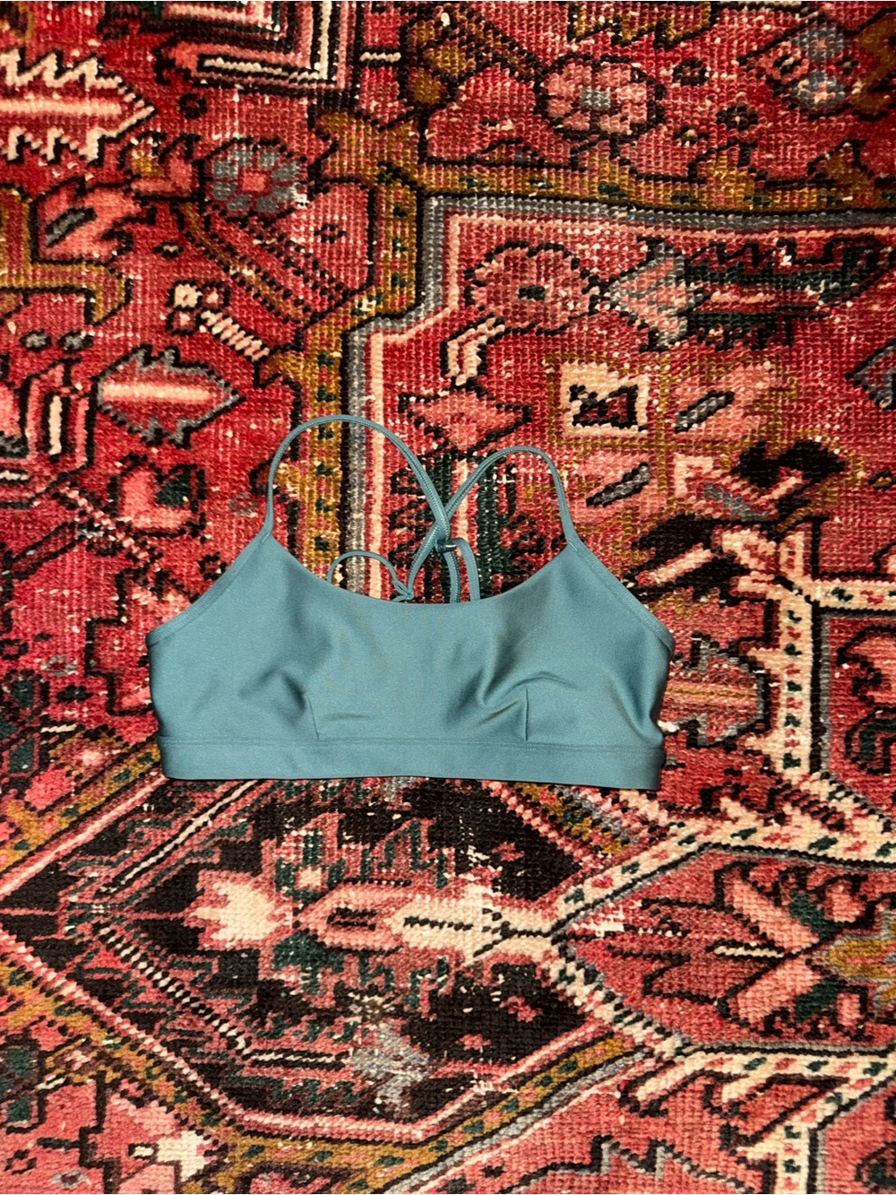 ALO Yoga Teal Strappy Bralette